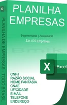 Planilha de empresas Planilha de empresas editável